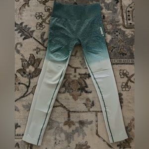 GYMSHARK AQUA OMBRÉ LEGGINGS